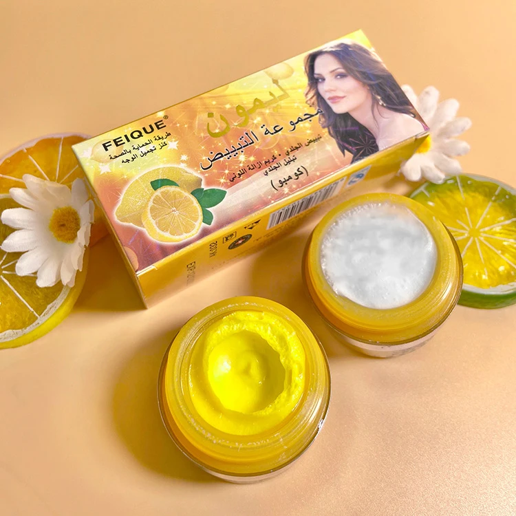 Wholesale Feique Best Natural Extract Lemon Whitening Face Beauty Cream