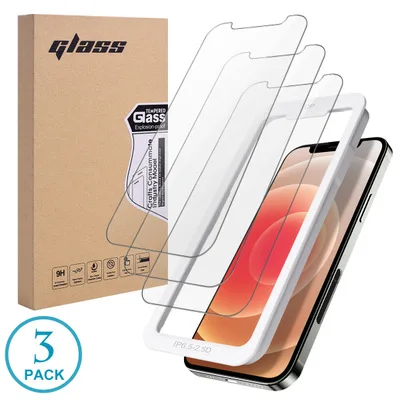 

HD Tempered Glass Anti Scratch Work with Most Case 6.1 inch Arae Screen Protector for iPhone 12 / iPhone 12 Pro /iphone x