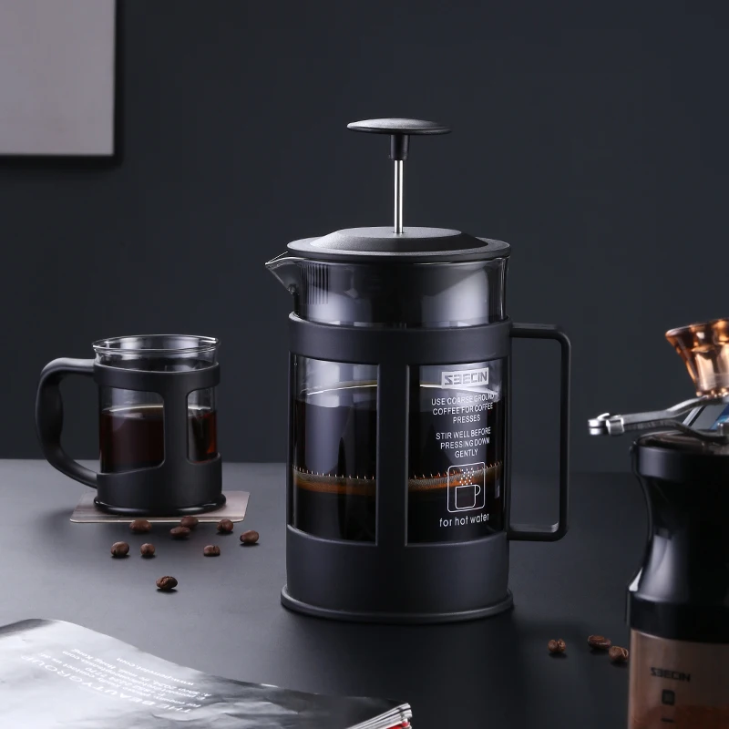 

Customize logo large insulated thermal french press coffee maker