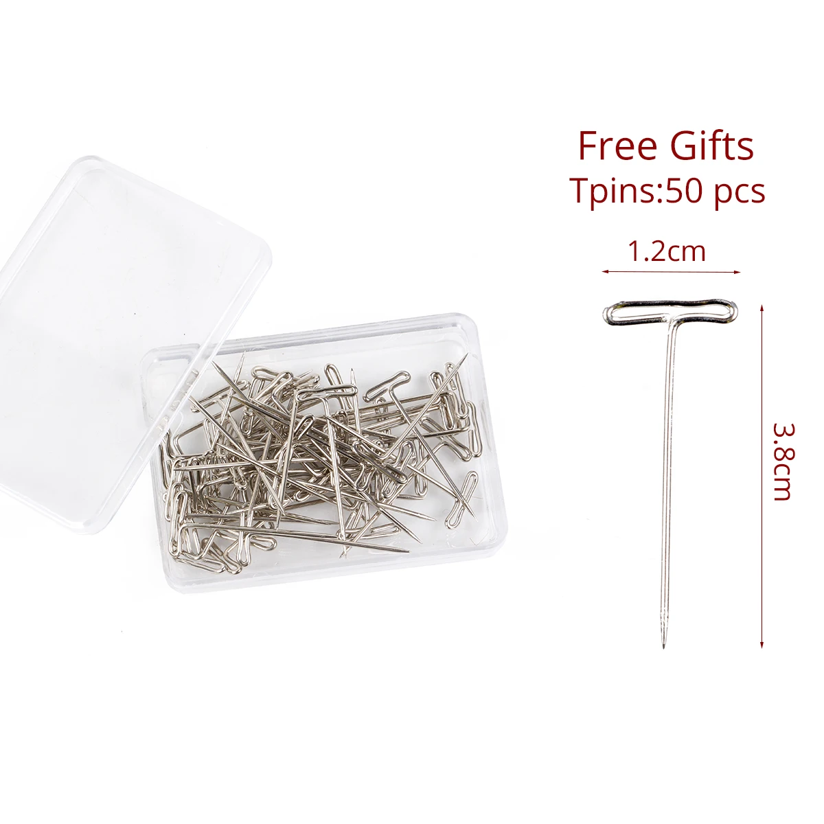 Leeons T Pins For Wigs On Head Style T Pin Needles Mannequin Head Type