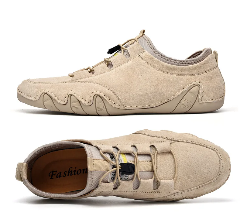 

New Style Breathable Men'S Casual Leather Korean Style Autumn Men Shoes Slip On Men Casual Sport Sneakers