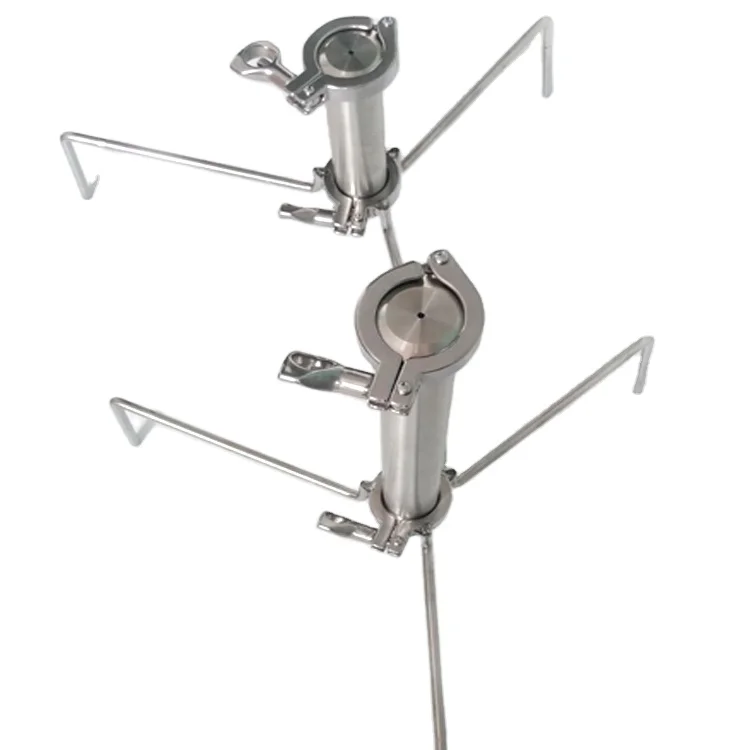 

Free shipping BHO Open Blast Pressureized Extractor, 90 Gram Butane Extraction Tube with Quadpod Legs