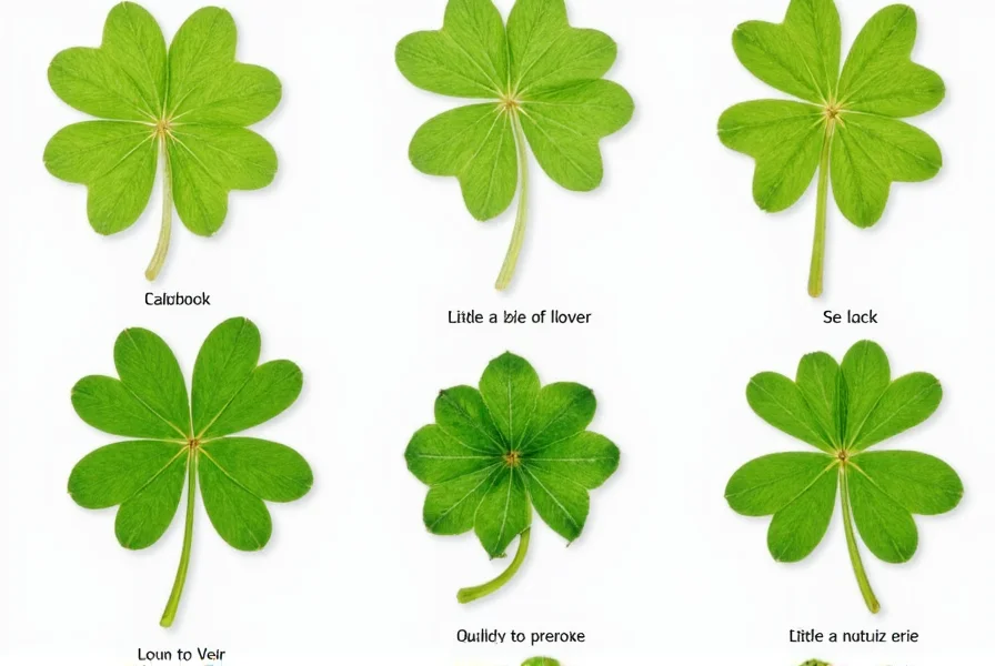 Close-up images of white clover plants showing trifoliate leaves and characteristic white flower heads