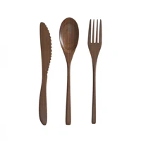 

good stability baby bamboo acacia wooden spoons dinnerware set