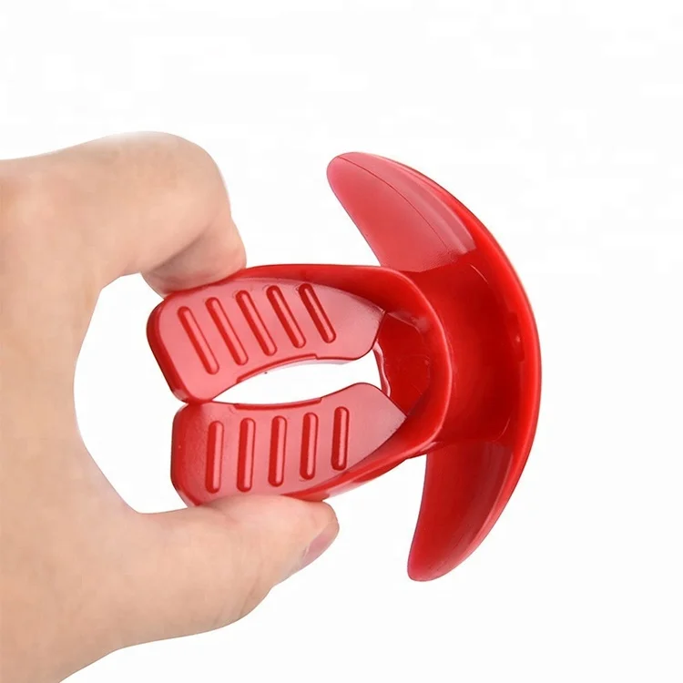 Airflow Mouth Guard Mouth Piece FDA American Football Sports Offers Lip Protection with Helmet Strap HC-M019