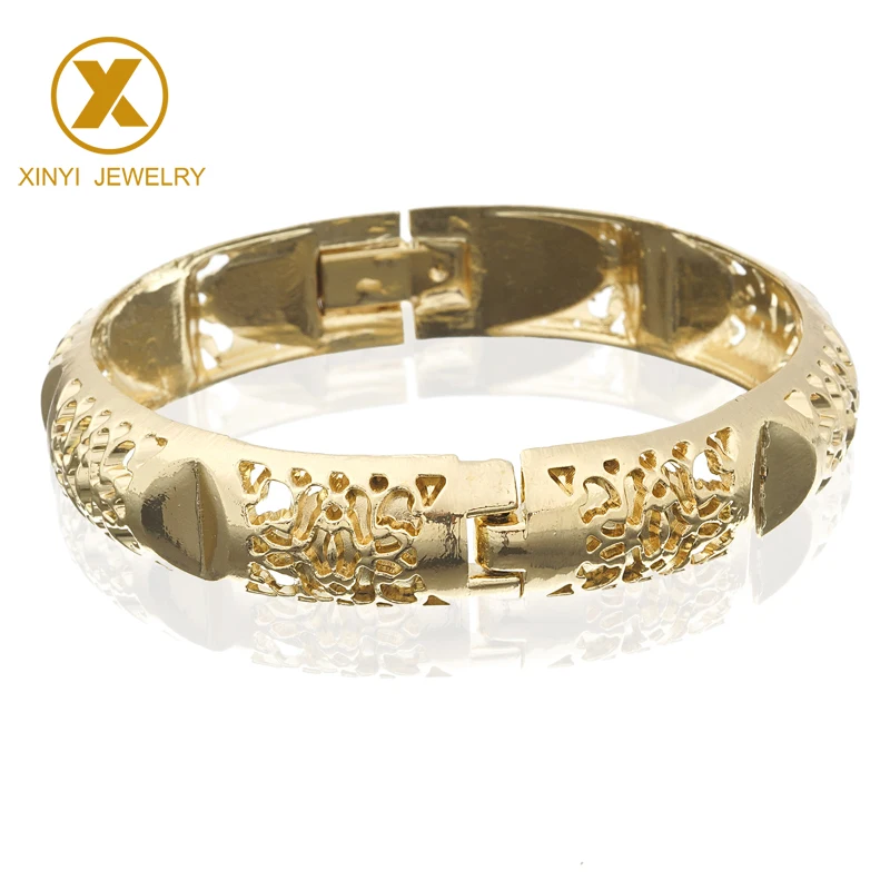 

Moroccan-style Golden Bracelet for Women's Wedding Jewelry, Gold and silver