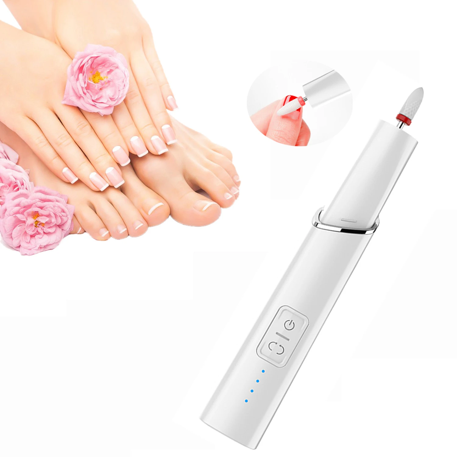 

Electric Nail Drill Machine Pedicure Tools Nail Drill Manicure Filer Kit For Acrylic Nail Gel Remove