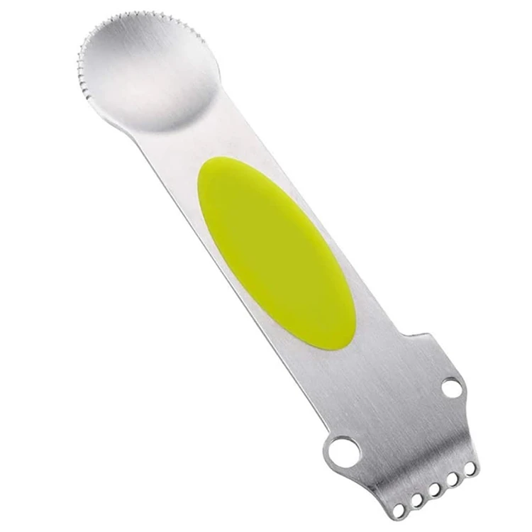 

Kitchen Tool 3 in 1 Citrus Peeler Bar Tool for Orange Citrus Zester, Green