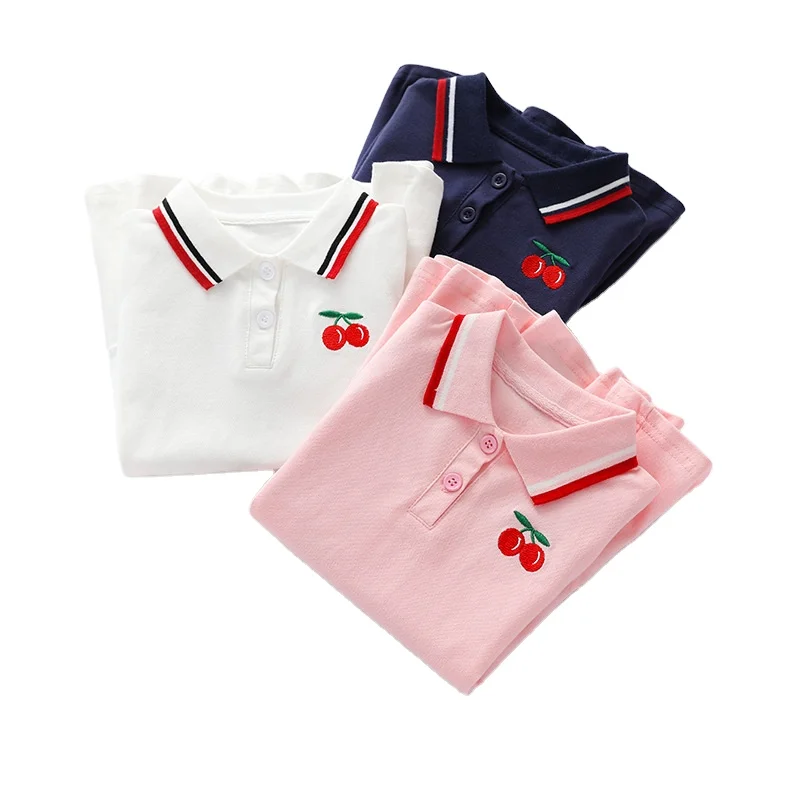 

Korean Style Children Casual Sports Dress Simple Polo Shirt Skirts Summer Casual Girl Pleated Dress Outdoor Travel Gadgets