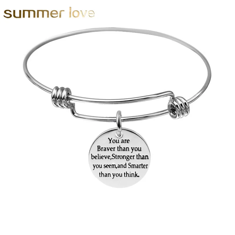

Hot Selling Wholesale Custom High Quality Bangle Letter Charm Bracelet Adjustable Stainless Steel Bracelet Jewelry Women