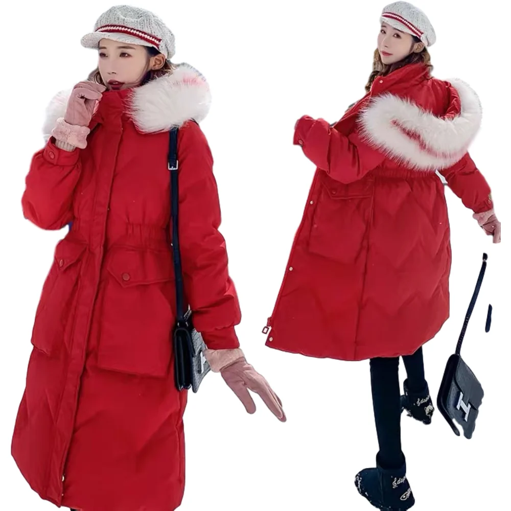

Customized Lady Cotton 2020 Winter Thick Warm Long Puffer women down coat