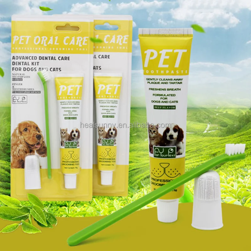 

OEM Pet Dental Care Products Pet Toothpaste Kit Cat Tooth Brush, Customized