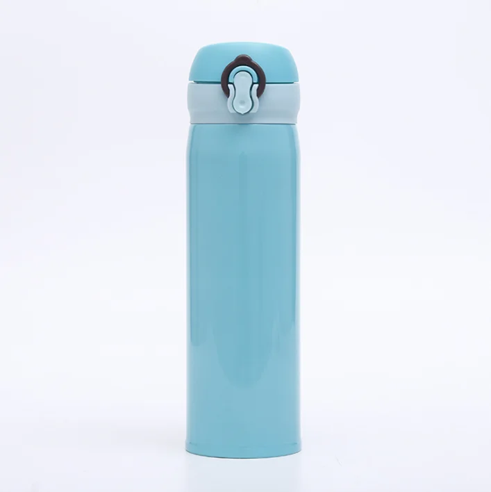 

2021 factory Couple Student Portable Fashion Vacuum 350ml double wall 304 Stainless Steel Cup 500ml Cover Thermos Vacuum Flask, Customized color