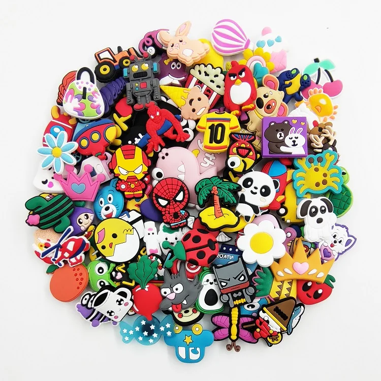 

New PVC Shoe Charms Shoes Accessories Designer Croc Charms Shoe Decoration for Kids Gift
