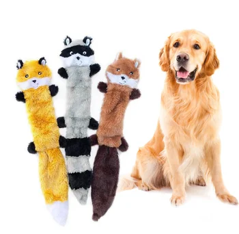 no stuffing plush dog toys