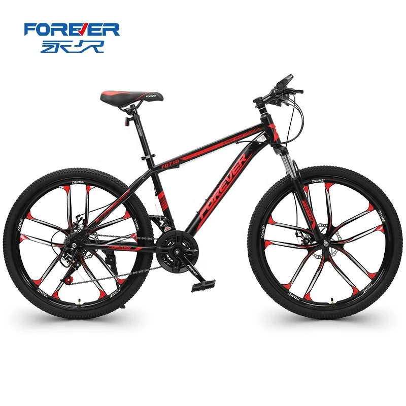 

FOREVER Popular mountain bike 24/26 inch 27 speed high carbon steel Frame Shock absorbing Mountain Bike for Men