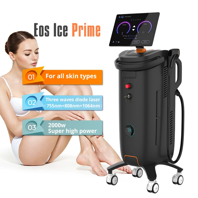 

Diode Ice Laser Permanent Hair Removal Laser Machine 808nm 755nm 1064nm Tripple Wave Laser Epilator 2022 Esthetician Equipment