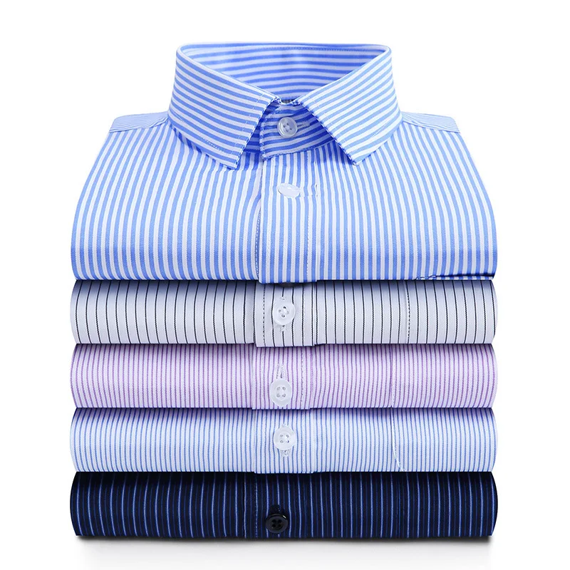 Long Sleeve Business Casual Shirt Stripes