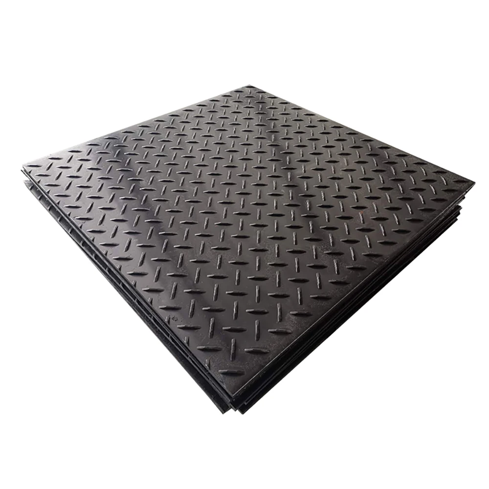Civil Engineering & Utility Work Ground Protection Mats - Deep-textured cleat surface detail
