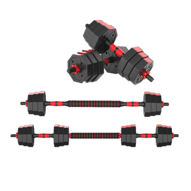 

Gym Equipment Fitness Cheap Cement Dumbbell Used Weight Ajustable Dumbell Set 15kgs to 40kg, Red yellow