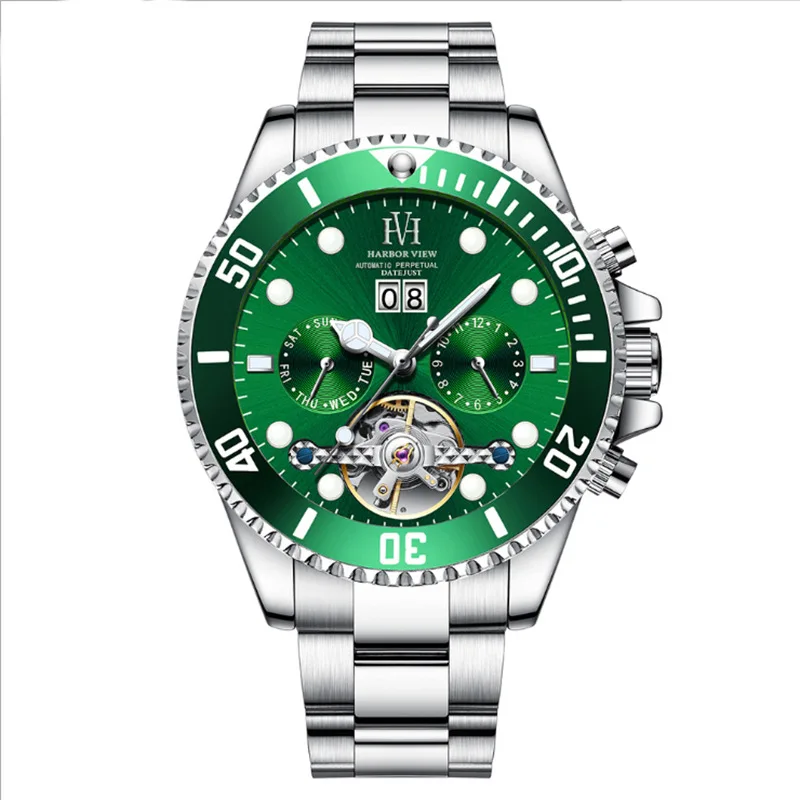 

Famous Replica Most Popular Green Star Diving Automatic Mechanical Custom Logo Copy Watches Ready to Ship, Black