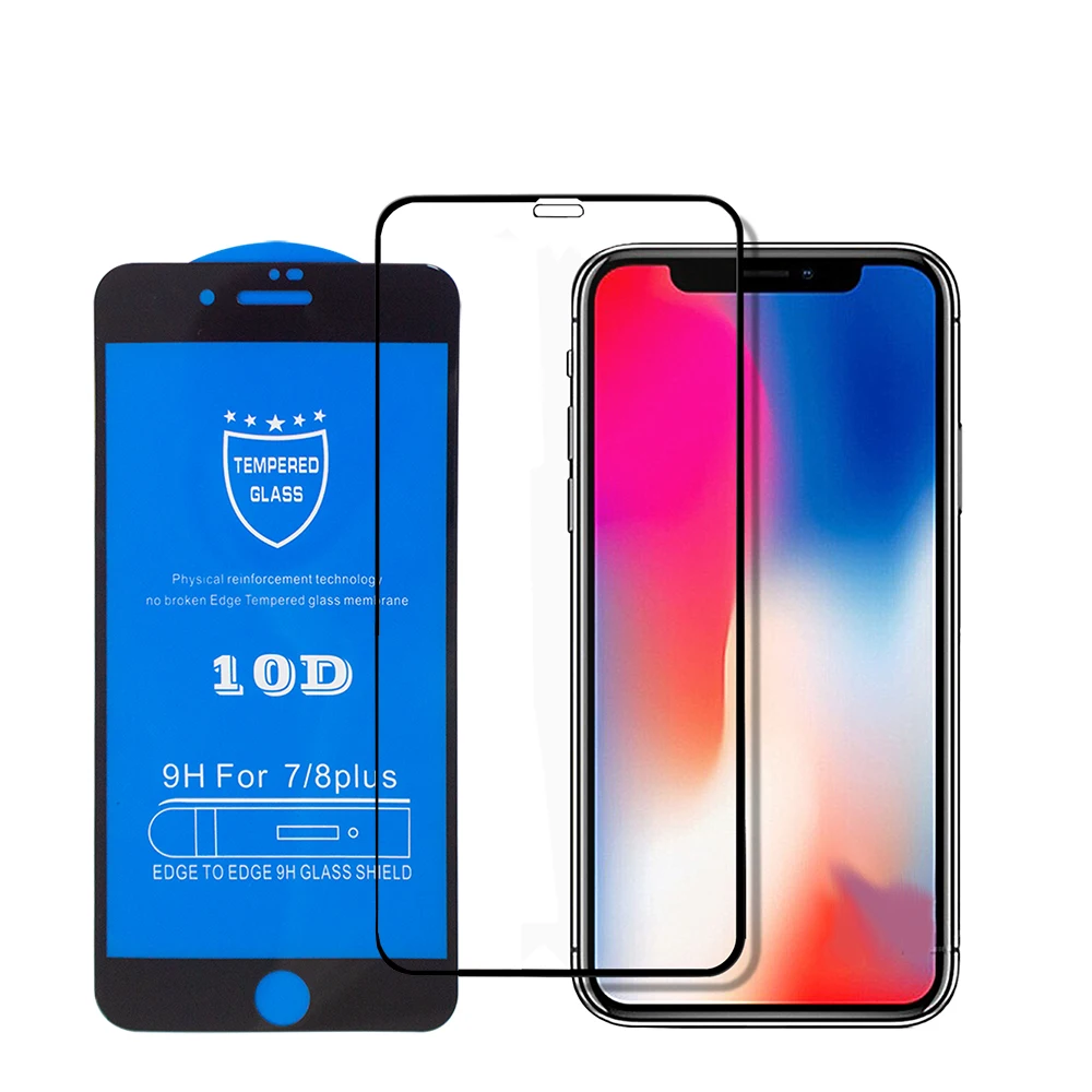 10D High Quality glass phone screen protective full cover for IPhone XS MAX
