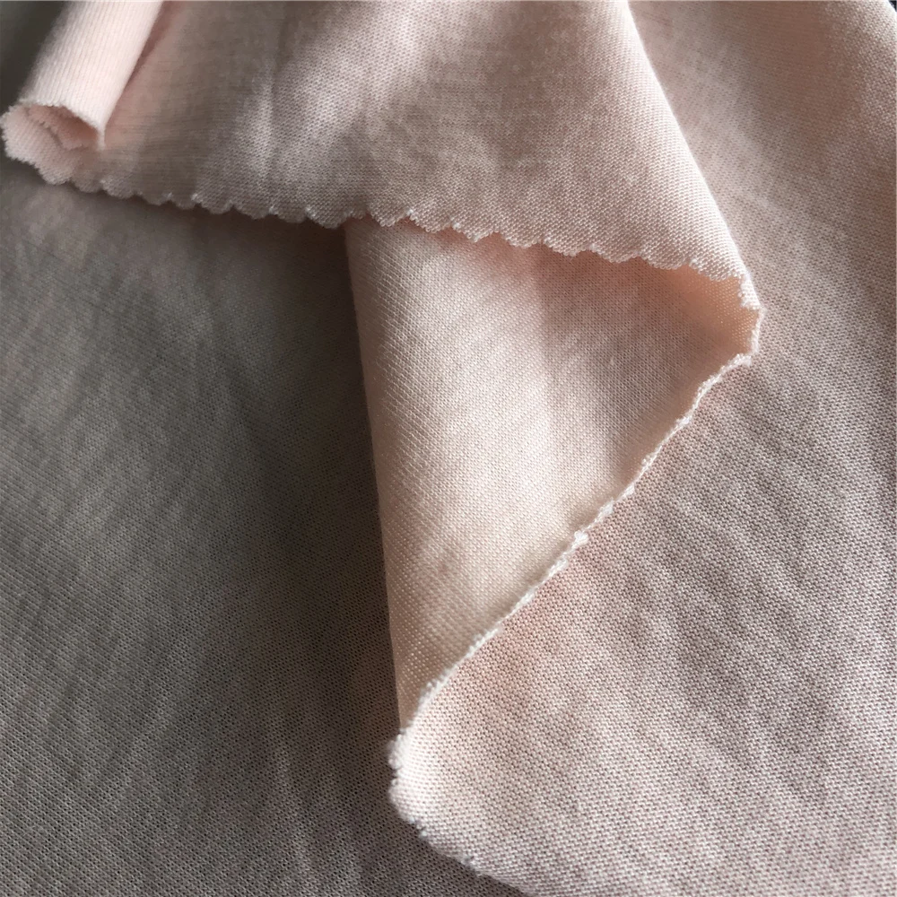 50% 有机棉 50% 莫代尔纤维纬平针织物织物睡衣丝光棉