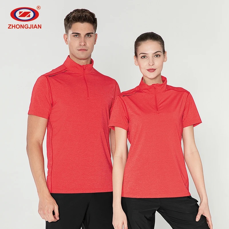 

New Arrival High Neck Men Casual Tshirt Custom Design Gym Slim Fit Shirt