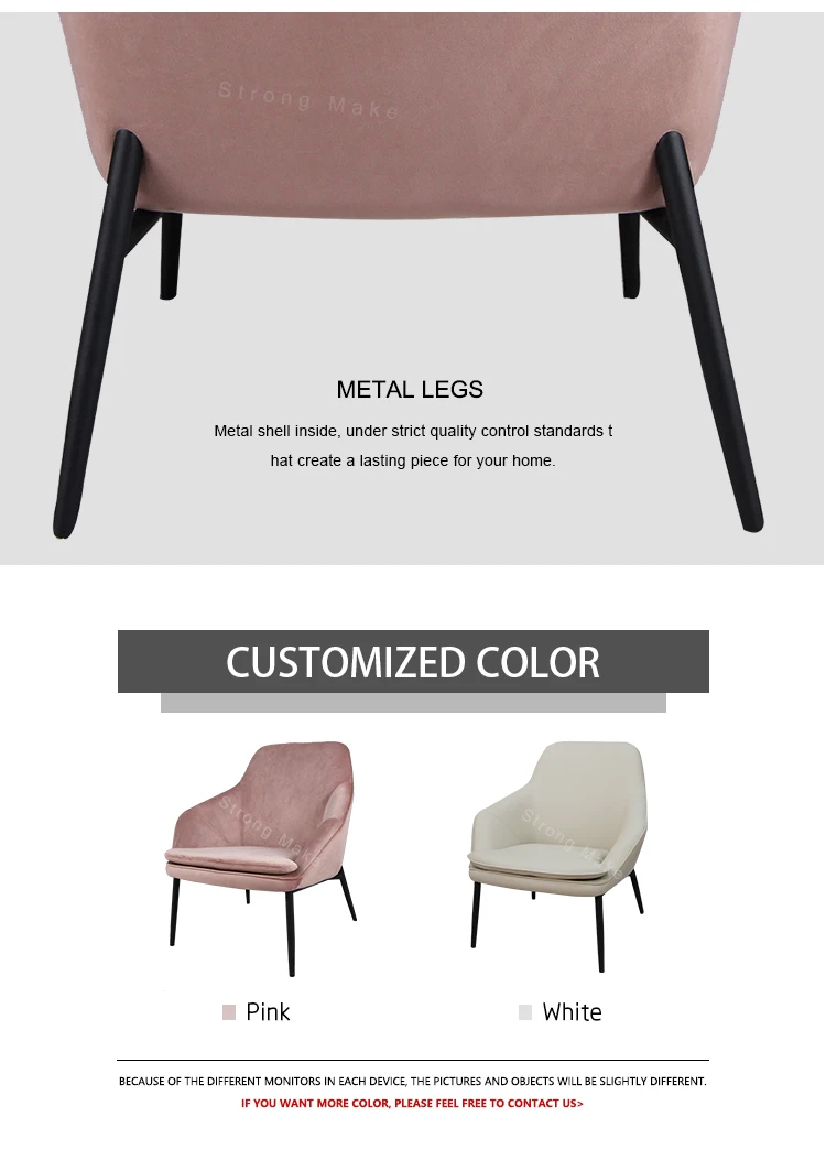 Wohnzimmer Möbel Stuhl Weiß Pu Leder Polster Bequeme Lese Stuhl - Buy