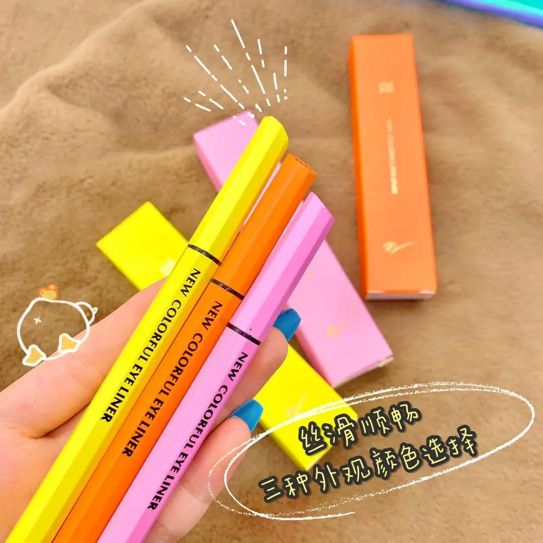 

Wholesale eye beauty colored eyeliner self adhesive magic eyeliner pens, Black