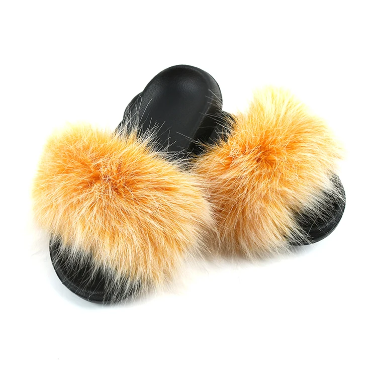 

Fur Slippers New Fashion Good Quality Women Design Bedroom House Slippers Open Toe for Ladies, 6 colors as pictures