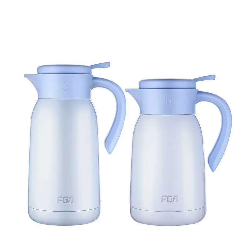 

FGA New Arrival Stainless Steel Vacuum Coffee Tea Pot Household Thermos Vaccum Flask, Blue, white, black, pink