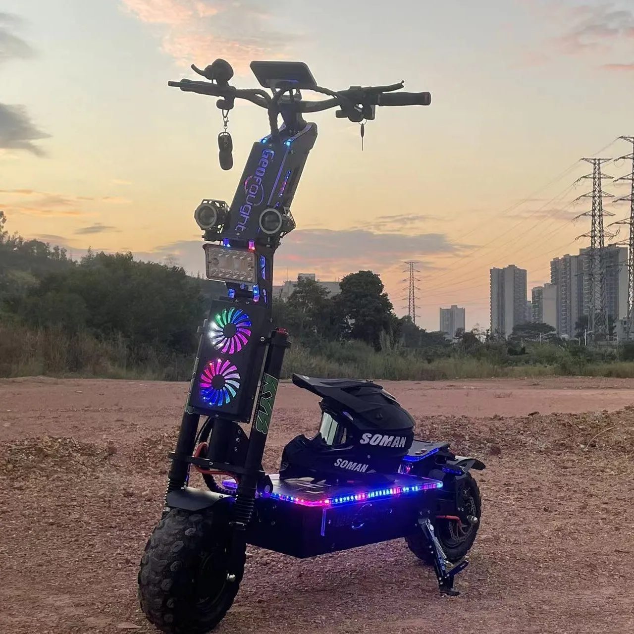 

Door To Door Fat Tire High Speed 3000W 4000W Dual Motor 5600W 8000W Folding Electric Scooter Off Road From China