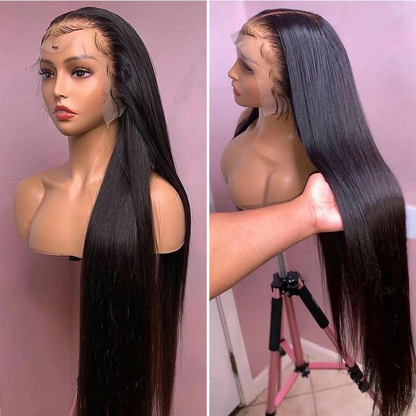 

Hd Lace Frontal wig 100% Virgin Brazilian Human Hair Lace Front Wigs Cheap Wholesale Natural Human Hair Wigs for Black Women, Natural color
