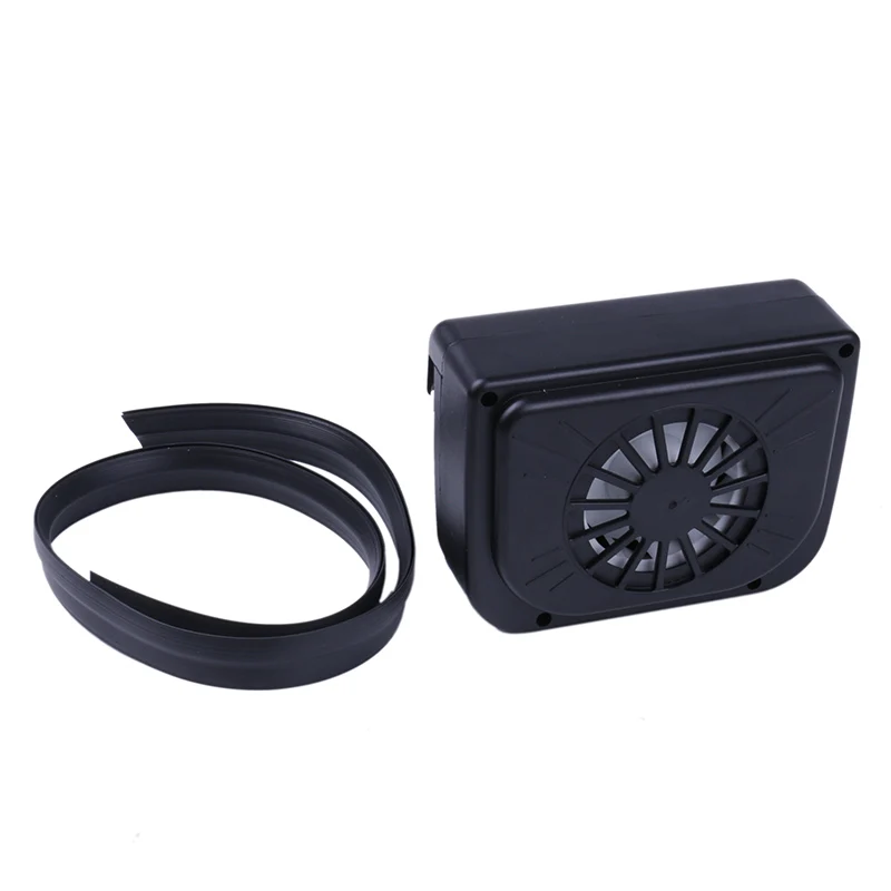 Car Summer Solar Powered Auto Window Fan Air Vent Ventilation Fan Air Vent Radiator With Rubber