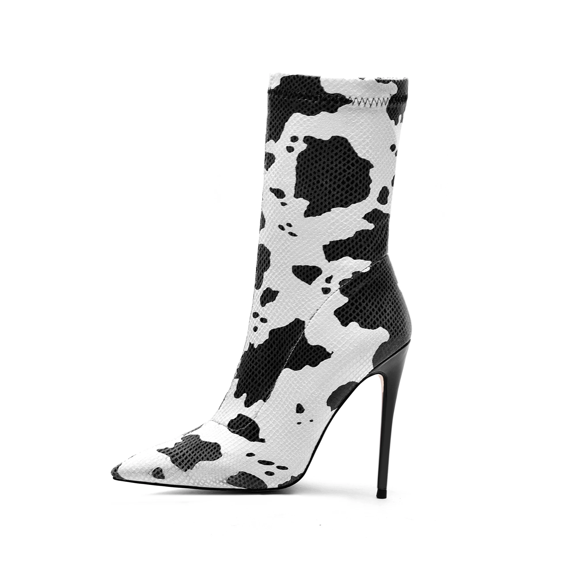 dalmation print boots