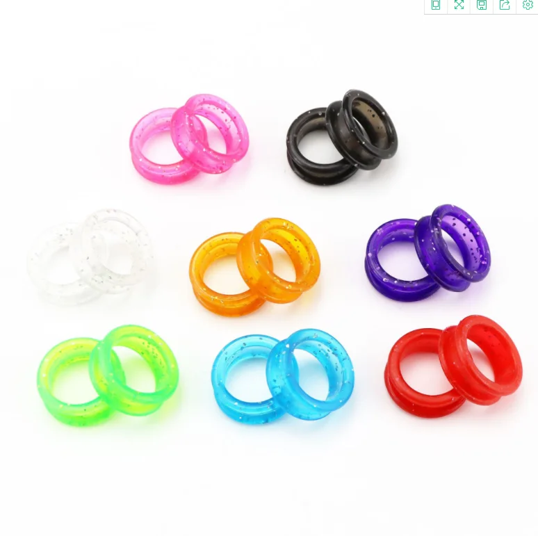 

Hair Scissors Pet Scissors Universal Silicone Finger Rings 14 colors optional L1-L8