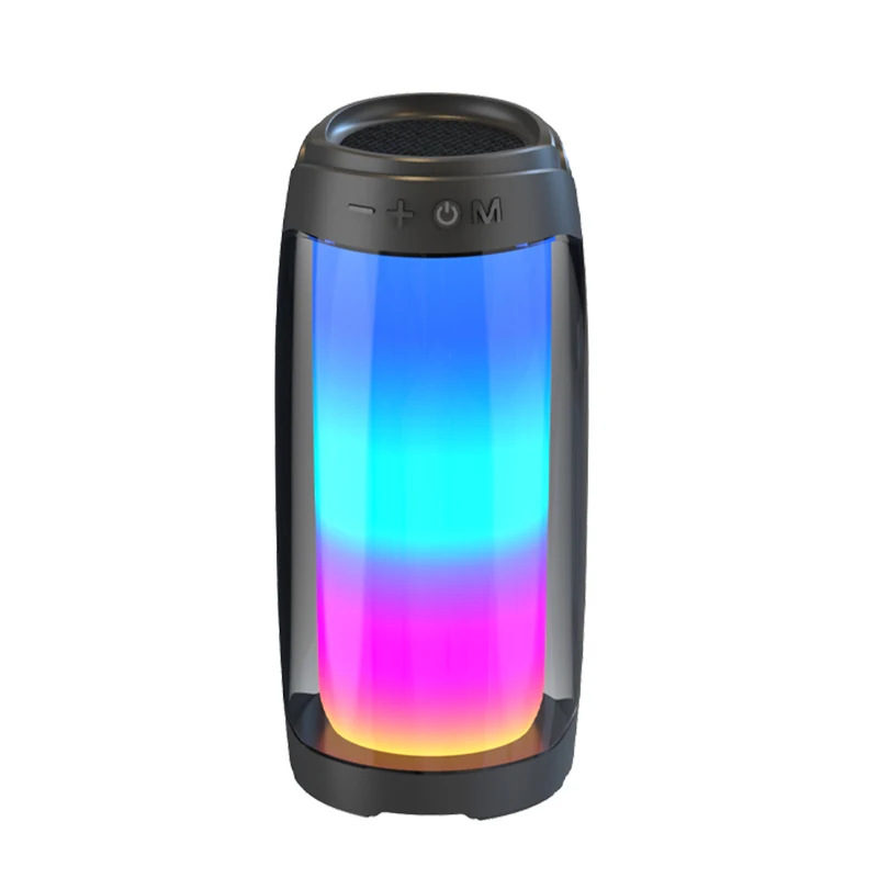 

NEW BT Speaker Full Screen 3D Colorful LED Light Portable HiFi Speaker Excellent Bass Wireless Sound Box TFCard