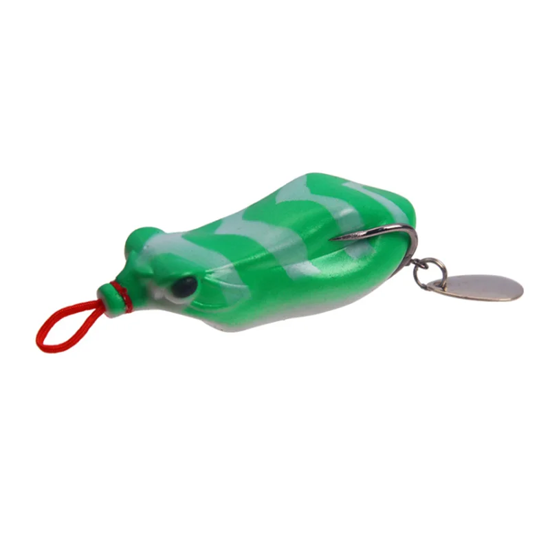 

5Colors 6.5cm/12g Modified Soft Frog Skin Double Hook Sequined Frog Soft Bait Wobblers Topwater Anti-corrosion Swimbait Fishing