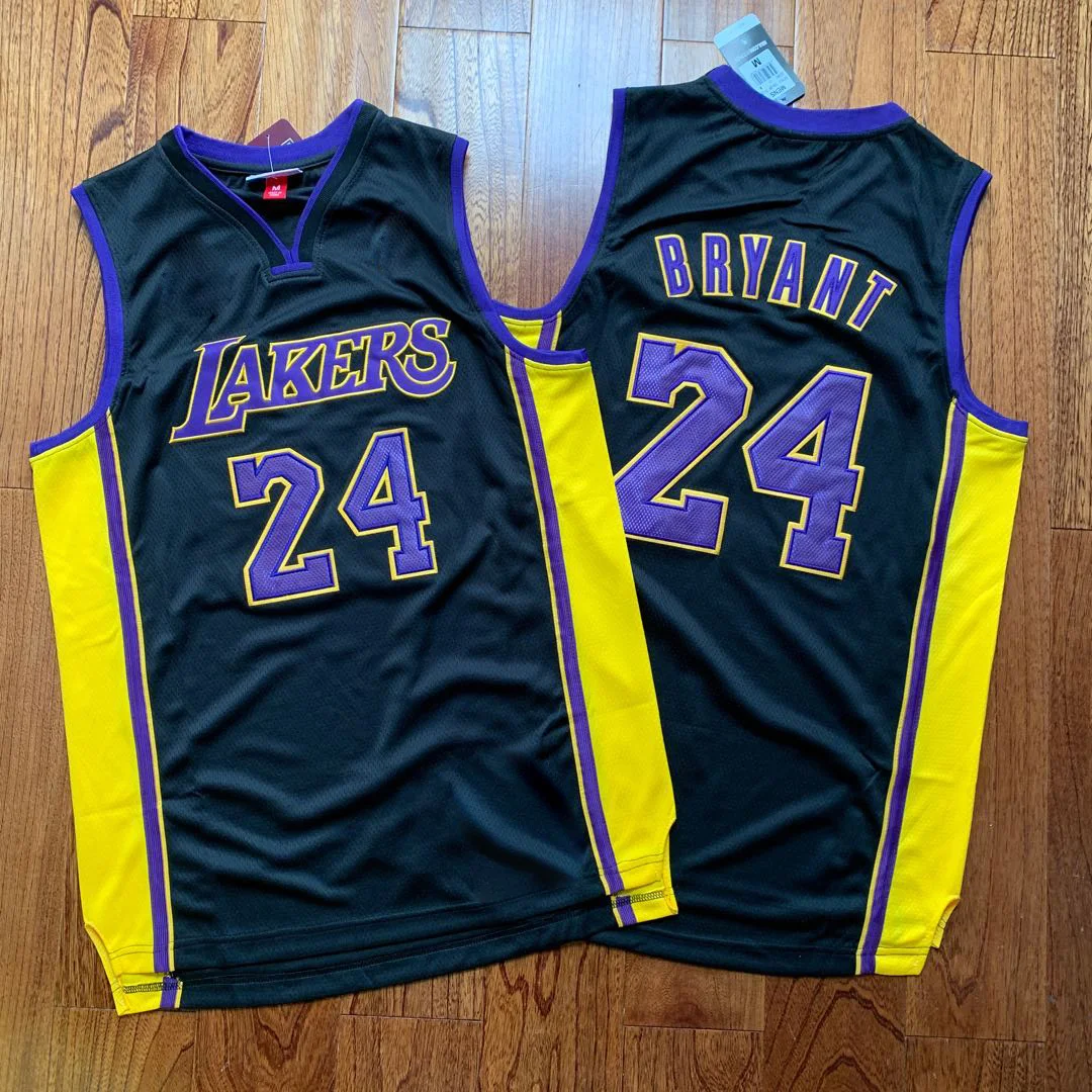 

24# 2009-10 championship AU black embroidered jersey polyester breathable QUICK DRY mens basketball wear, As pictures