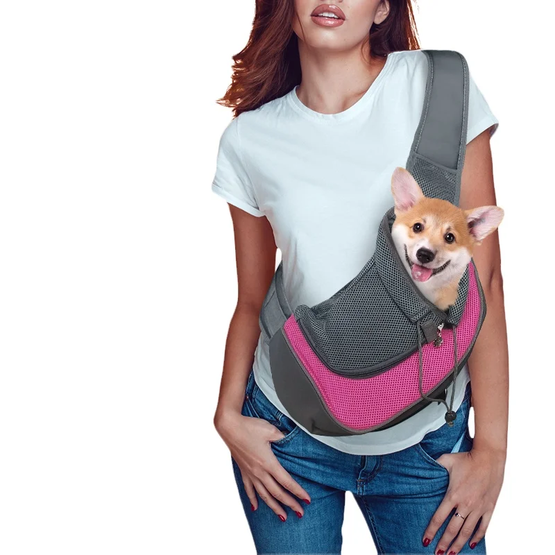 

New explosion pet dog cat sling carrier bag breathable pet sling carry shoulder bag