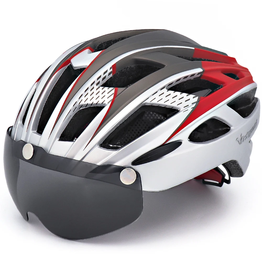 

VICTGOAL Men Bike Helmet with Sun Goggles Light Cycling Helmet Sun Visor