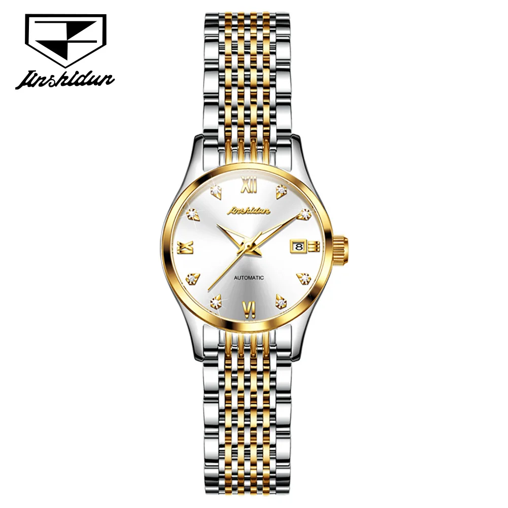 

JSDUN 8807 oem custom digital bands women wrist luxury Women Fashion Casual Steel Wristwatch Ladies Watch mechanical watches