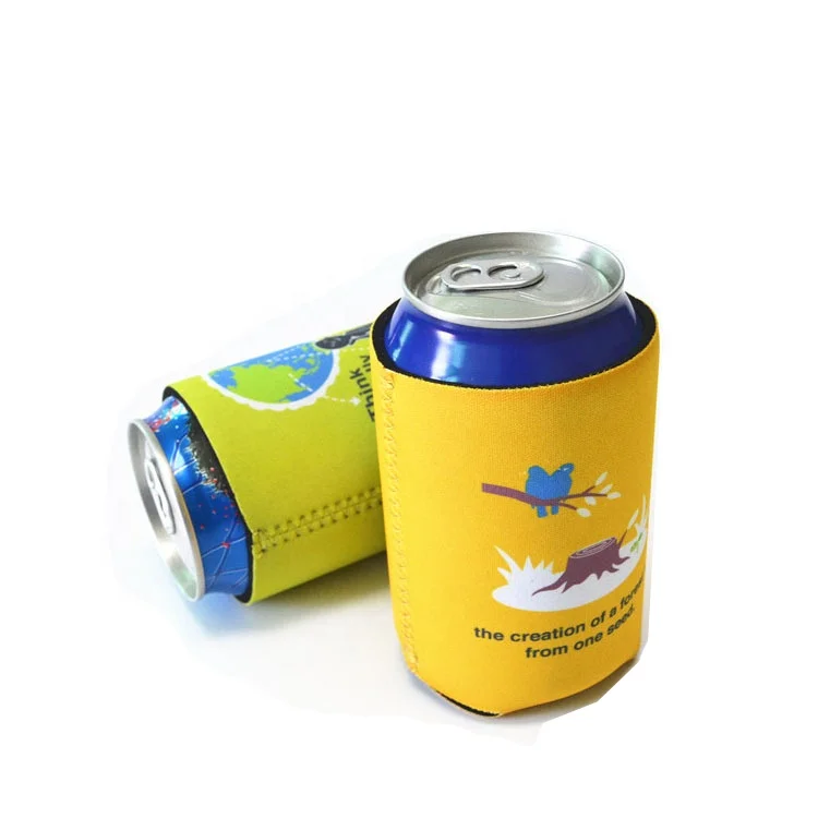 

Wholesale Customized logo Dye sublimation neoprene Can coolies/can Coolers/can holders