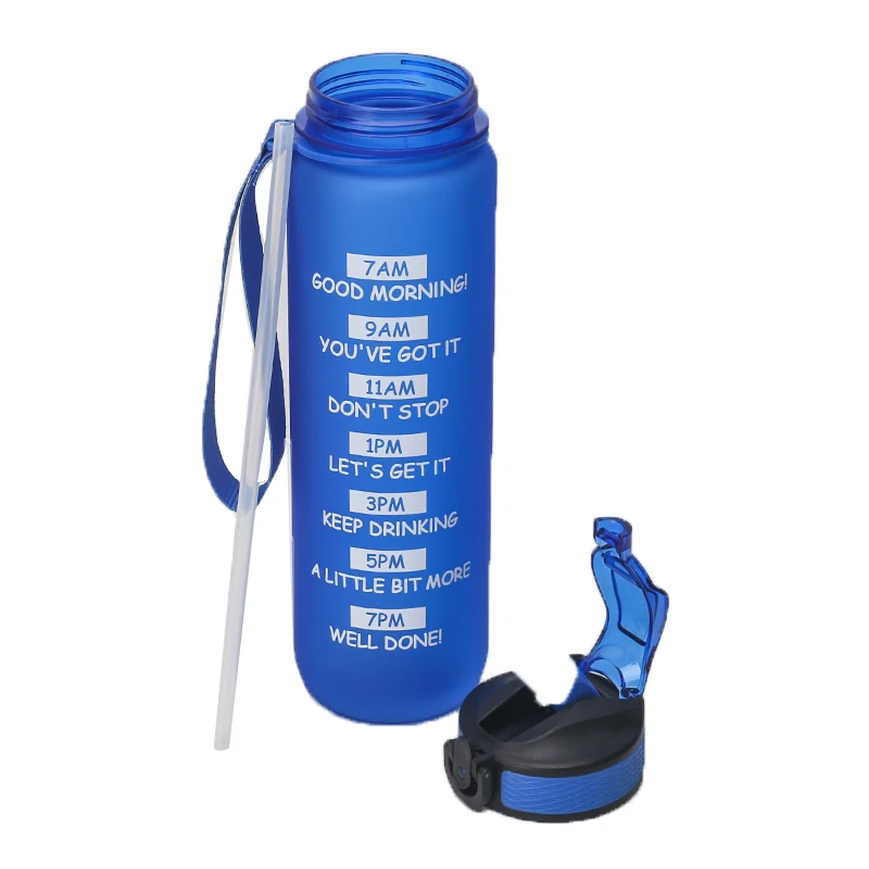 

2021hot ebay 1000ml Dust cover BPA Free Portable Plastic Water Bottles Tritan material cup custom color logo, Customized color