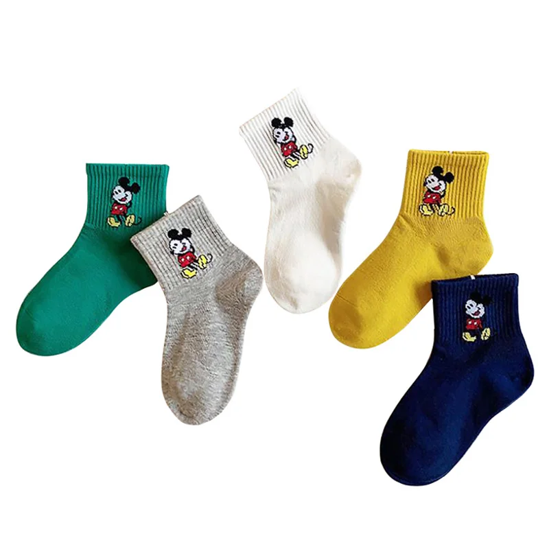 

5 Pairs/lot Cartoon Cotton Baby Boys Children's Anti-slip Boat Socks for Boys Girl Low Cut Floor Kid Sock Grips Four Season