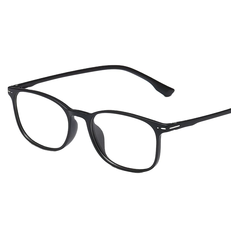 

RENNES [RTS] New minimalist retro unisex Tr90 full frame frame square transparent glasses, Customize color