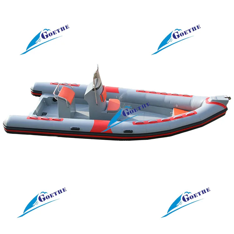 
CE certificate factory direct sale RIB580T 5.8m Rigid fiberglass hull inflatable boat 