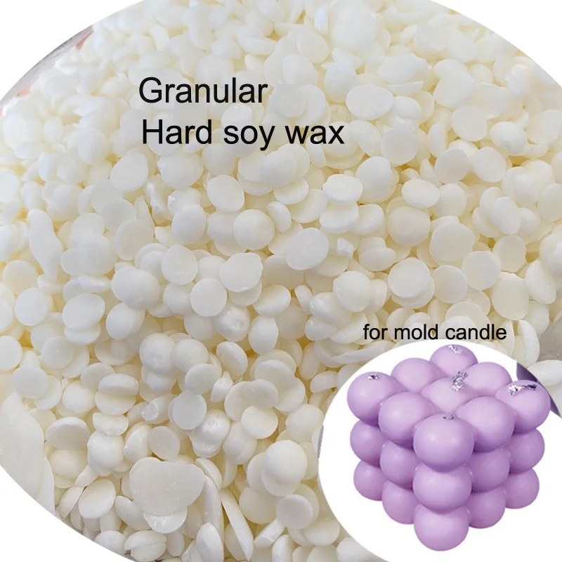 

Hard Nature Granular Soy Candle Wax Soy Wax for Mold Candles Modeling Making Wholesale