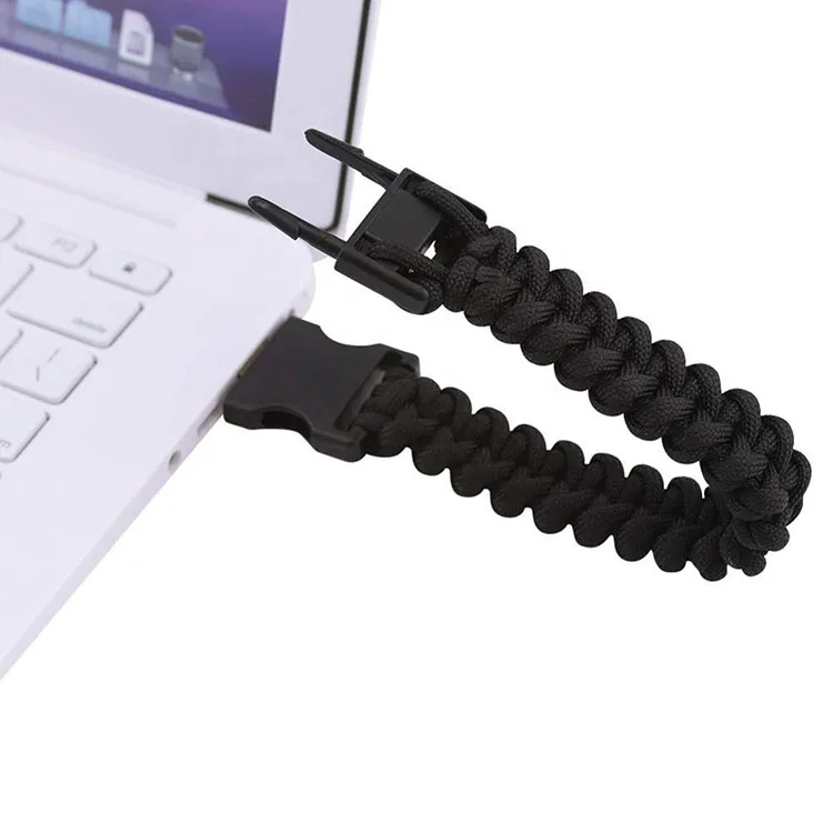 High Quality Rope Bracelet Wristband Usb 3.0 Flash Drive 1Tb,32Gb,64Gb Pendrive With Logo Custom 4Gb,8Gb,16Gb Usb Memory Stick - ANKUX.COM